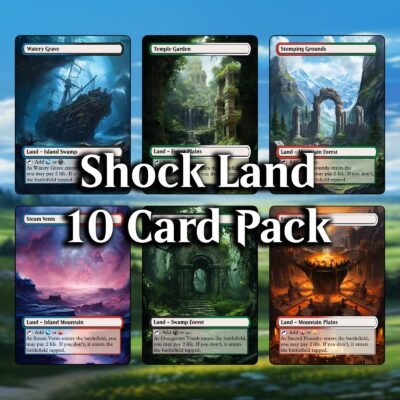 Shock Land MTG Proxy 10 Card Pack