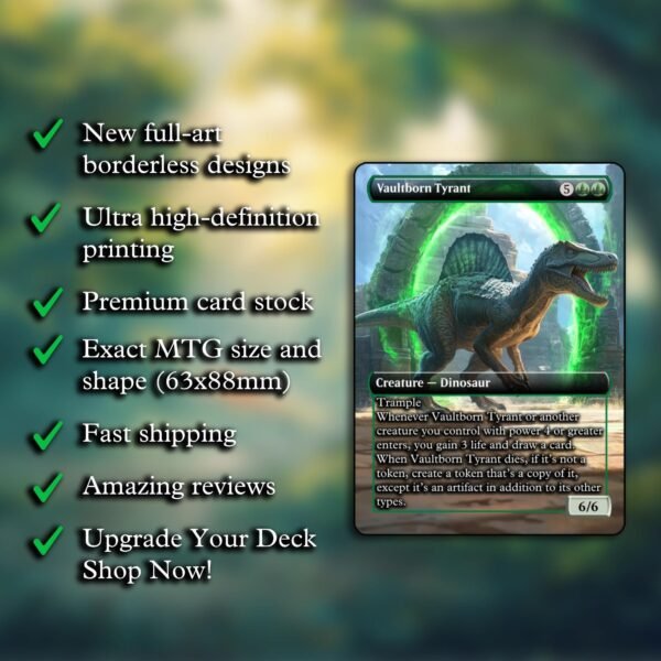 Vaultborn Tyrant MTG Proxy - Includes Token - Image 2