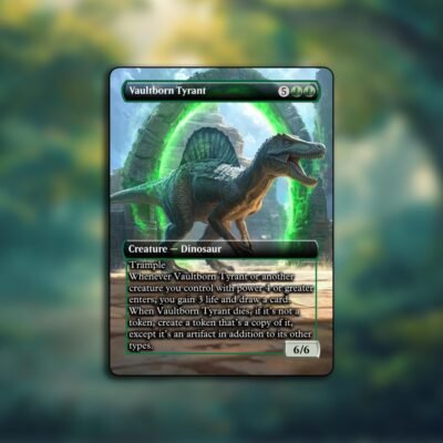 Vaultborn Tyrant MTG Proxy - Includes Token