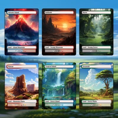 Original Dual Land MTG Proxy 10 Card Set