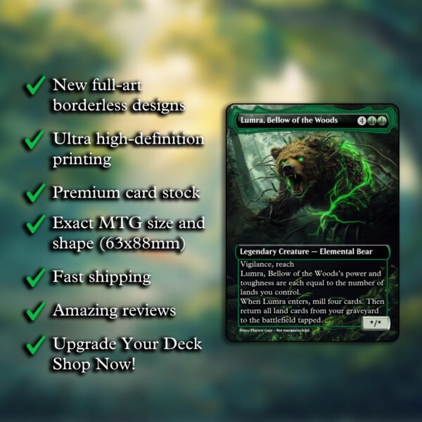 Lumra, Bellow of the Woods MTG Proxy - Image 2
