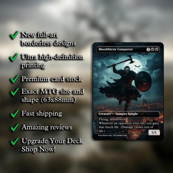 Bloodthirsty Conqueror MTG Proxy - Image 2