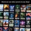 Fallout Inspired Custom Card Game Sleeves - Woman Survivor and Dog - Custom Printed Sleeves 100pk for Magic and Card Games - Image 2