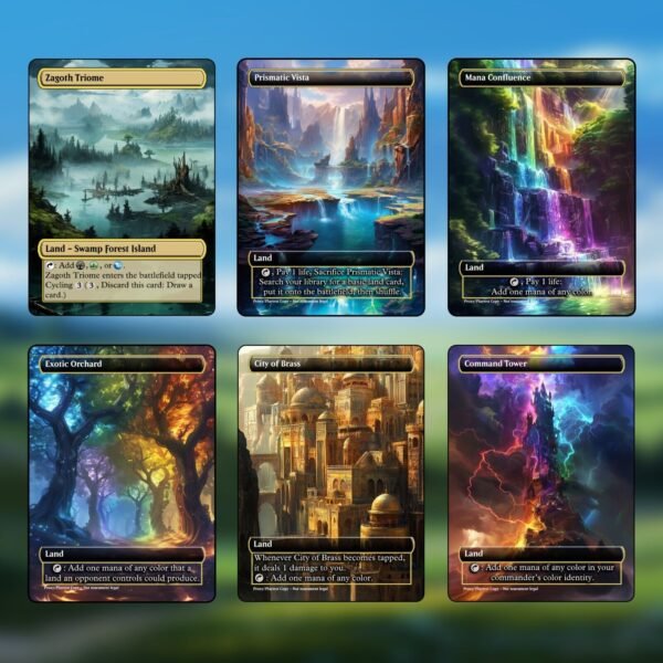 Sultai Dual/Tri-Land MTG Pack - 36 Black/Green/Blue Lands for Casual and Commander - Image 6
