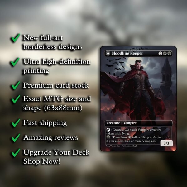 Bloodline Keeper//Lord of Lineage MTG Proxy - Image 2
