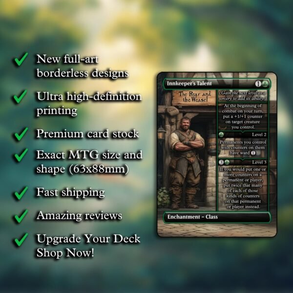 Innkeeper's Talent MTG Proxy - Image 2