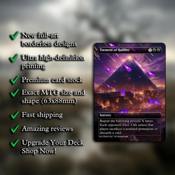 Torment of Hailfire MTG Proxy - Image 2