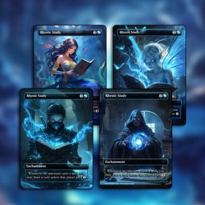 Rhystic Study MTG Proxy - Multiple Designs