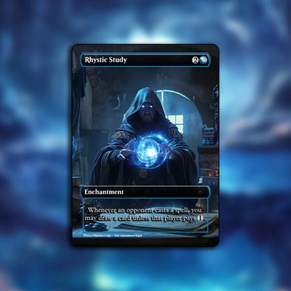 Rhystic Study MTG Proxy - Multiple Designs - Image 3