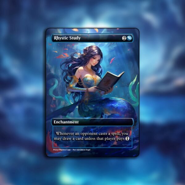 Rhystic Study MTG Proxy - Multiple Designs - Image 4