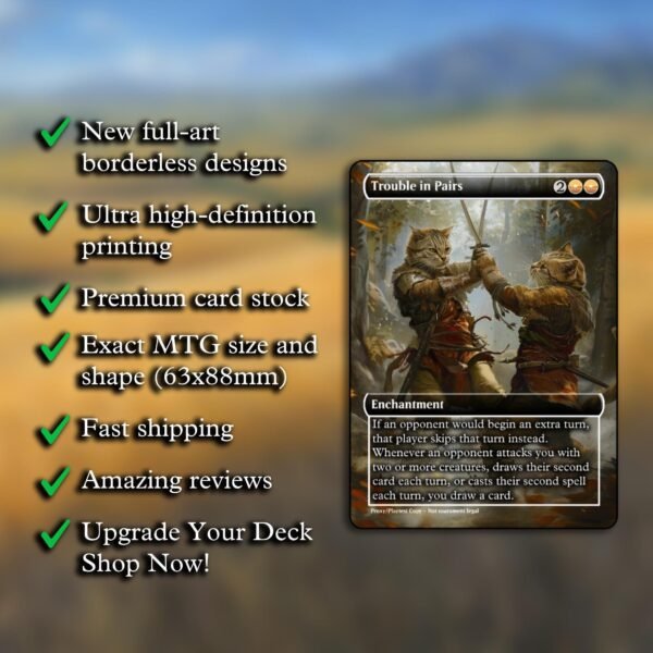 Trouble in Pairs MTG Proxy - Multiple Designs - Image 2