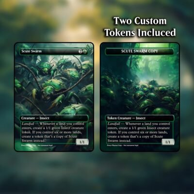 Scute Swarm MTG Proxy - Includes Two Custom Tokens