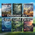 Dinosaur Basic Land Pack – 18 Custom MTG Lands