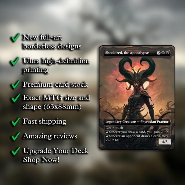 Sheoldred, the Apocalypse MTG Proxy - Image 2