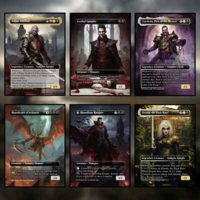 Vampire MTG Proxy Pack – 18 Custom Commander Cards