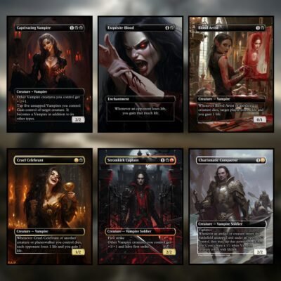 Vampire MTG Proxy Pack – 18 Custom Commander Cards