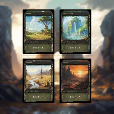 Fallout Frame MTG Dual Lands Proxy – 10 Pack