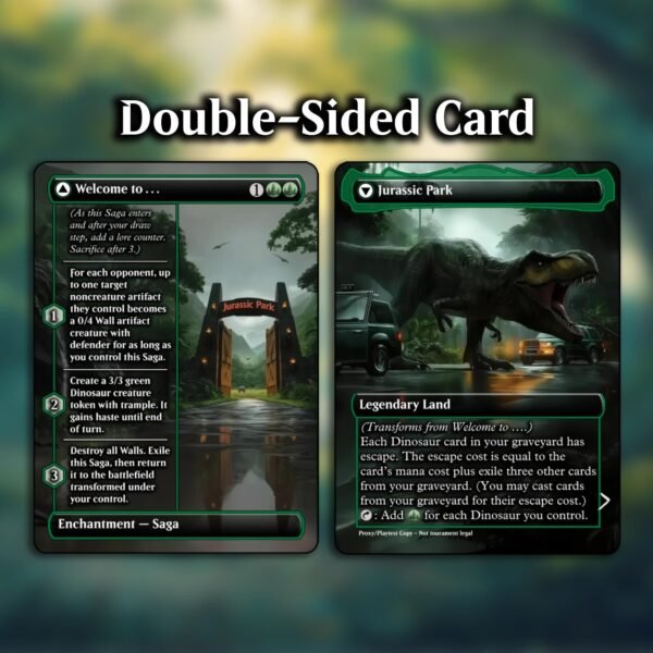 Welcome to... // Jurassic Park MTG Proxy