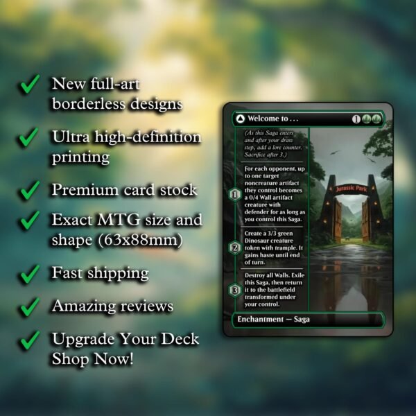 Welcome to... // Jurassic Park MTG Proxy - Image 2