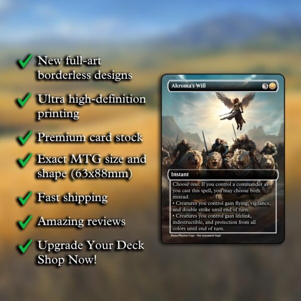 Akroma's Will MTG Proxy - Image 2