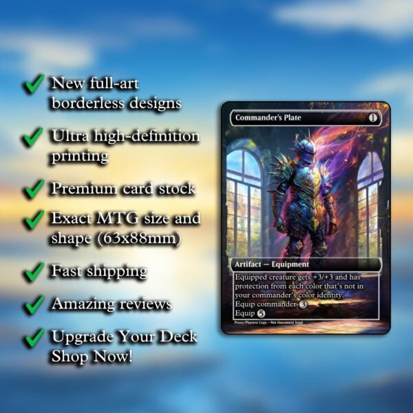 Commander's Plate MTG Proxy - Image 2