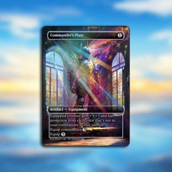 Commander's Plate MTG Proxy - Image 3