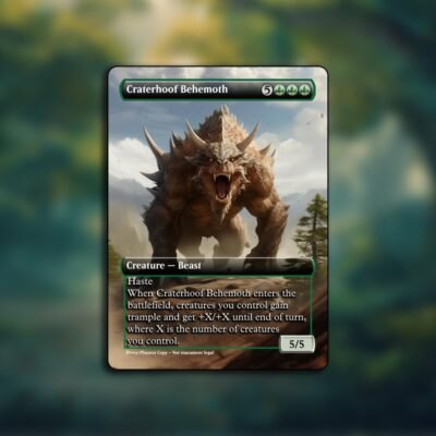 Craterhoof Behemoth MTG Proxy