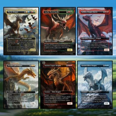 Dragon Upgrade MTG Proxy Pack – 18 Custom Cards