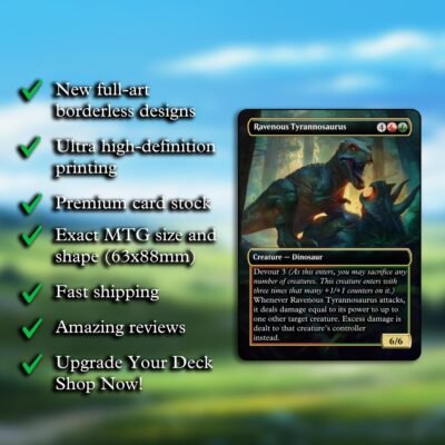 Ravenous Tyrannosaurus MTG Proxy