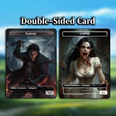 Vampire Token MTG Proxy – Double-Sided Lifelink