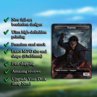Vampire Token MTG Proxy – Double-Sided Lifelink