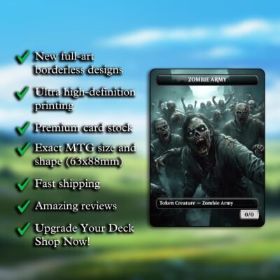 Zombie Army Token MTG Proxy – Multiple Designs