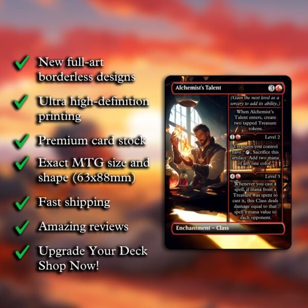 Alchemist's Talent MTG Proxy - Multiple Designs - Image 2