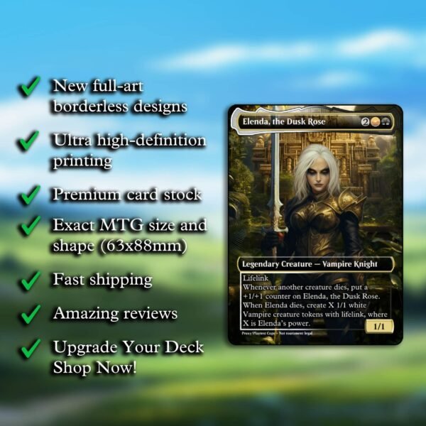 Elenda, the Dusk Rose MTG Proxy - Image 2