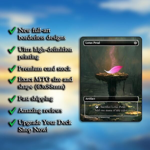 Lotus Petal MTG Proxy - Multiple Designs - Image 2