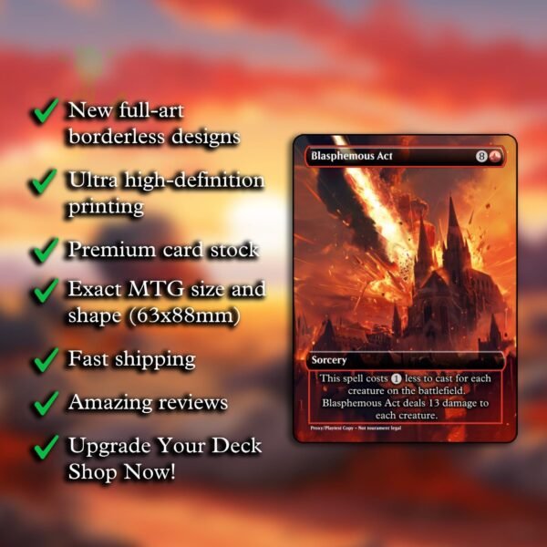 Blasphemous Act MTG Proxy - Image 2