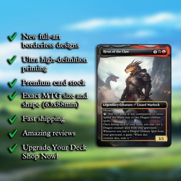 Rivaz of the Claw MTG Proxy - Image 2