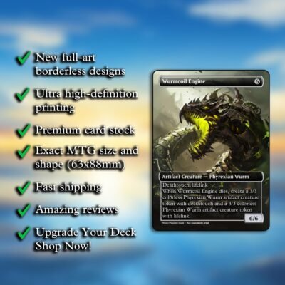 Wurmcoil Engine MTG Proxy - Includes Both Tokens