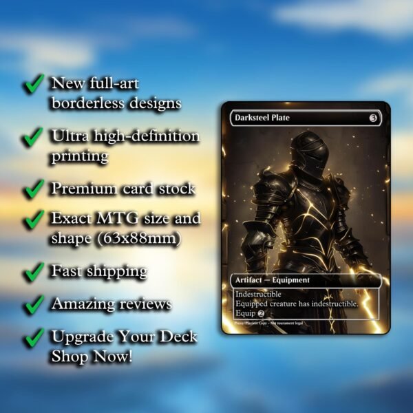 Darksteel Plate MTG Proxy - Image 2