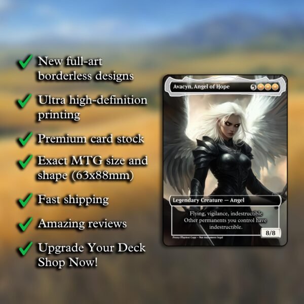 Avacyn, Angel of Hope MTG Proxy - Image 2