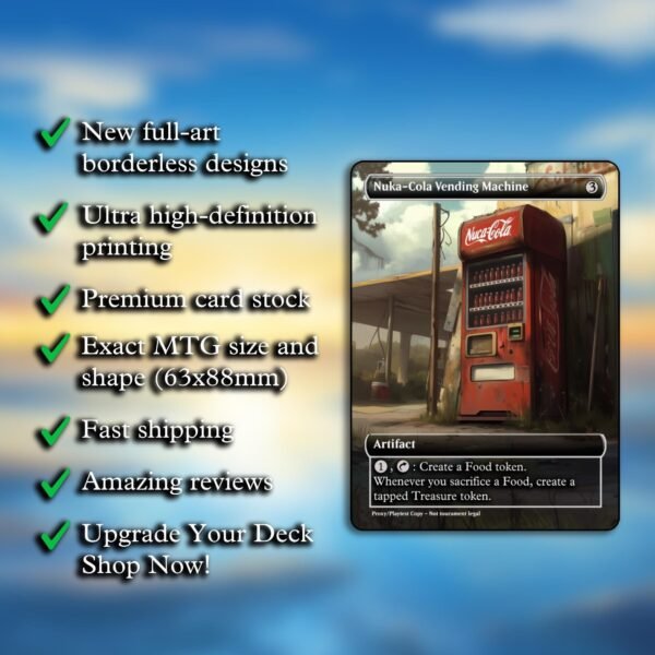 Nuka-Cola Vending Machine MTG Proxy - Image 2