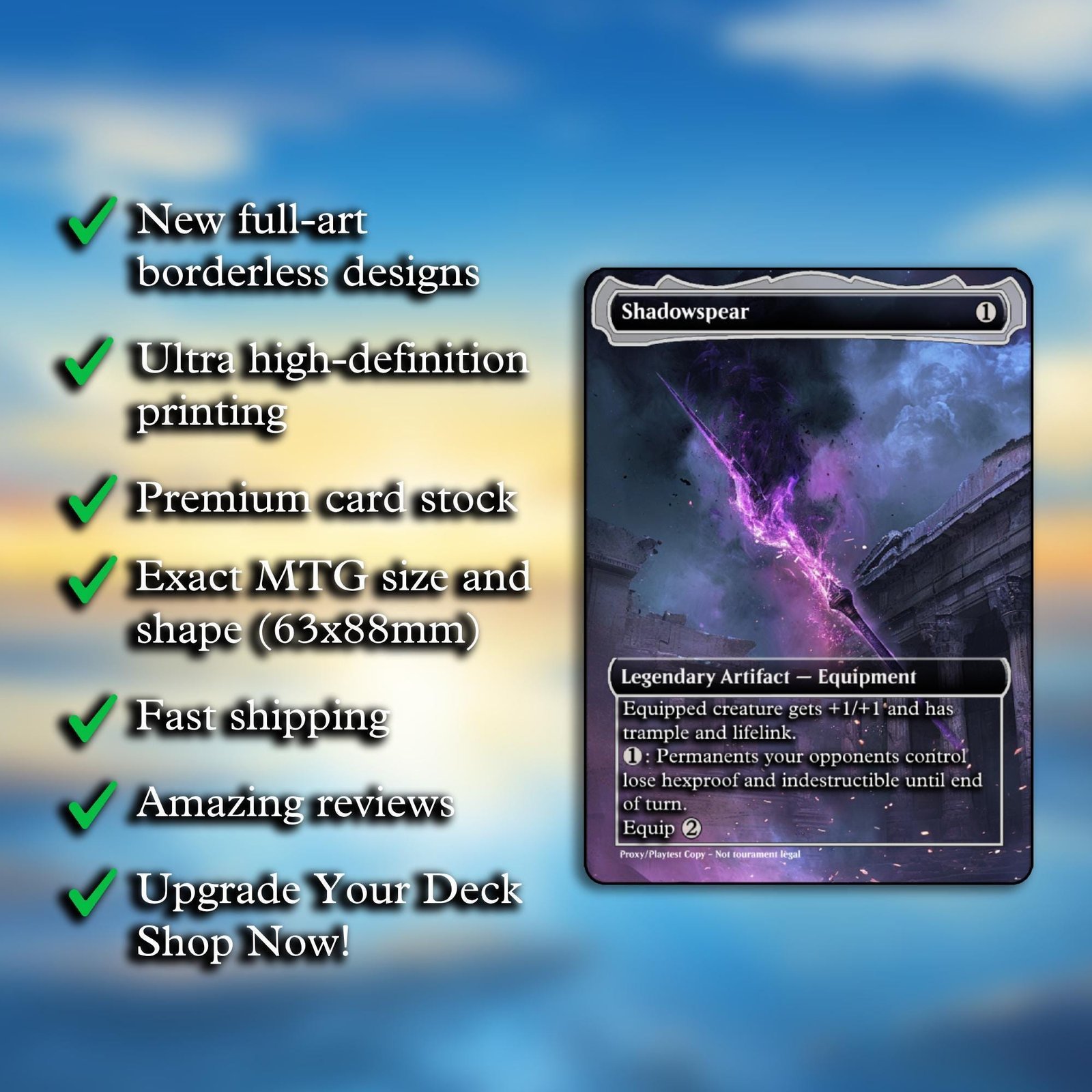 Shadowspear MTG Proxy - Image 2