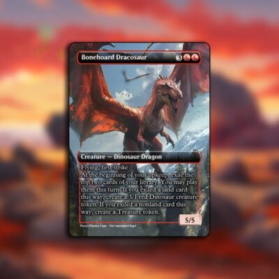 Bonehoard Dracosaur MTG Proxy