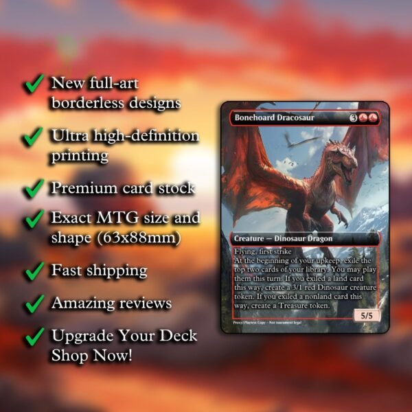Bonehoard Dracosaur MTG Proxy - Image 2