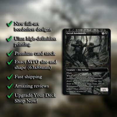 Orcish Bowmasters MTG Proxy – With Custom Token