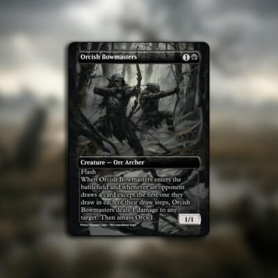 Orcish Bowmasters MTG Proxy – With Custom Token