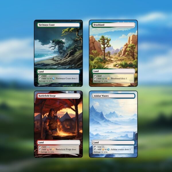 MTG Pain Lands Proxy Cards - 10 Pack Custom Game Cards for Commander - MTG Pain Land Proxies MTG - Image 2