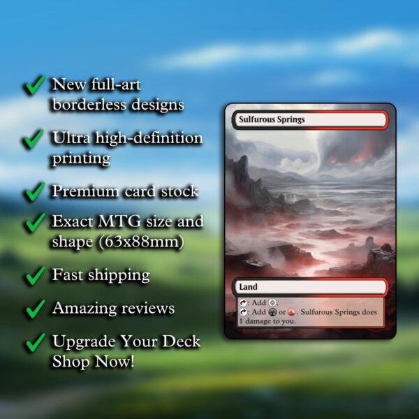 MTG Pain Lands Proxy Cards - 10 Pack Custom Game Cards for Commander - MTG Pain Land Proxies MTG - Image 3