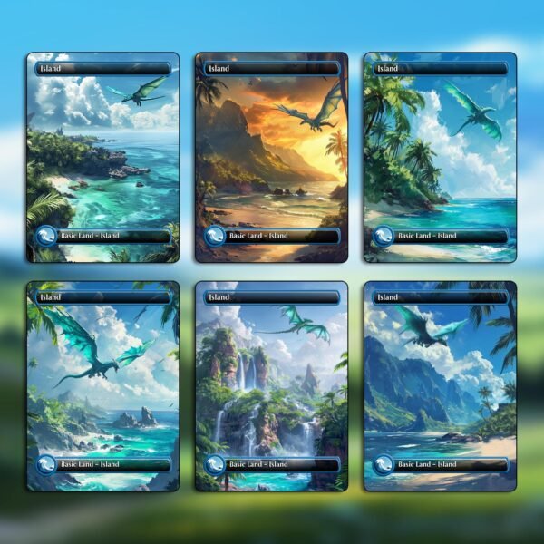 Dragon Art Basic Land Pack - 18 Card Dragon-Themed Basic Lands for Commander - Image 5