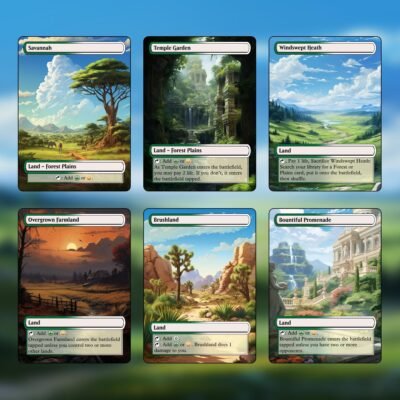 Selesnya Dual Land MTG Proxy Pack – 18 Cards
